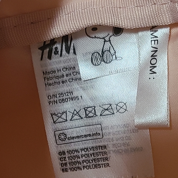 Snoopy H&M Mini Bag Yellow Perfect For You Or The Kiddos - Picture 4 of 5